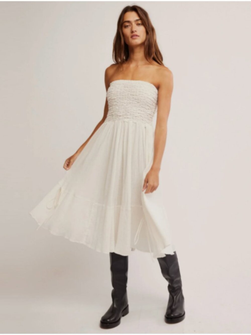 FREE PEOPLE PRAIRIE CONVERTIBLE DRESS*SKIRT*MAXI*BOHO - BRAND NEW WITH TAGS-$148 - Picture 5 of 16
